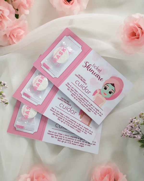 TICKET SKINCARE | CARTÃO COM MÁSCARA DESIDRATADA