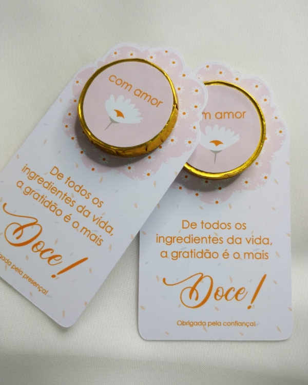 CARTÃO COM MOEDA DE CHOCOLATE - Image 2