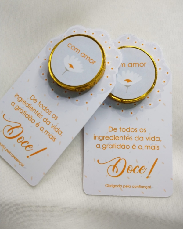 CARTÃO COM MOEDA DE CHOCOLATE - Image 2