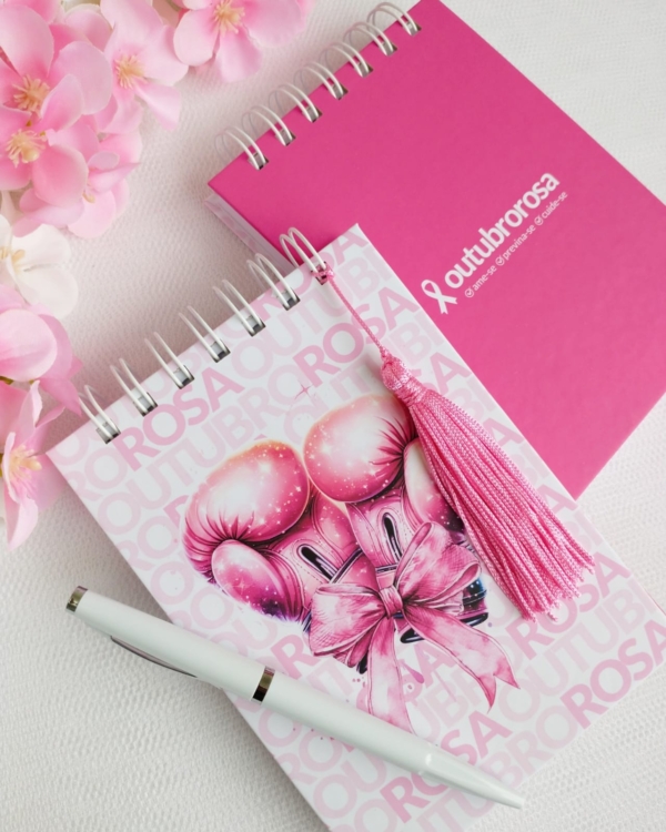 BLOQUINHO LUXO COM CANETA | OUTUBRO ROSA - Image 2