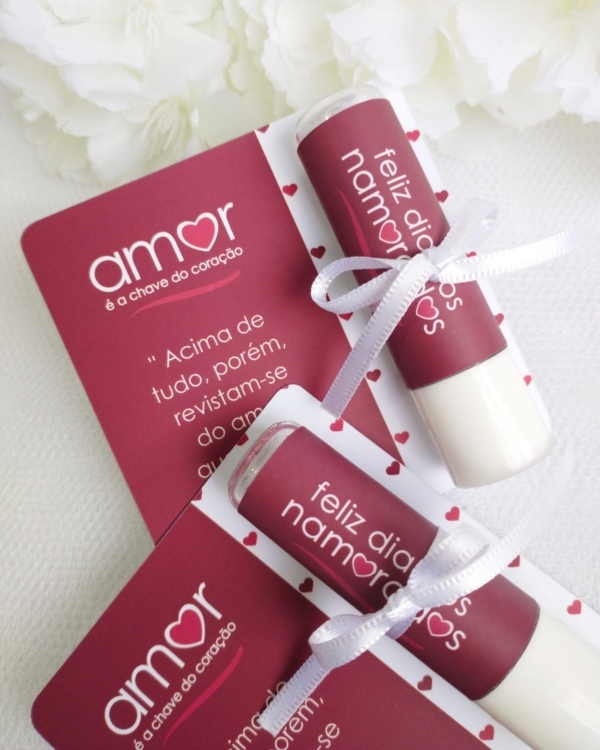 CARTÃO COM HIDRATANTE LABIAL LUXO | DIA DOS NAMORADOS - Image 2