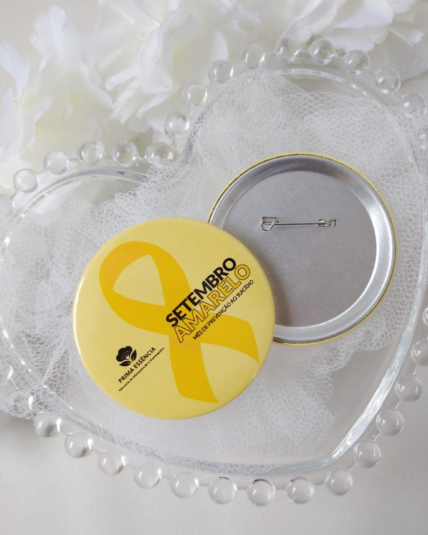 BROCHE ALFINETE | SETEMBRO AMARELO
