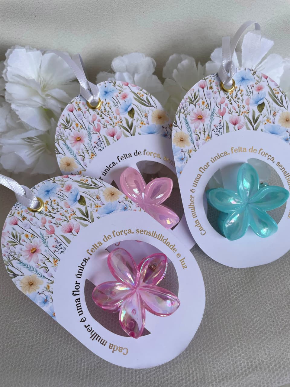 CARTÃO PRESENTE FLOR PARA CABELO