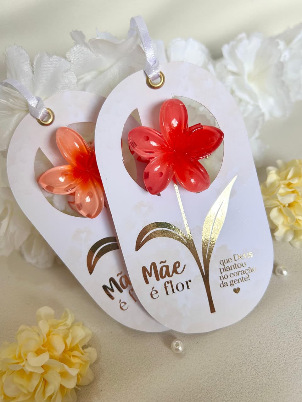 CARTÃO PRESENTE + PRESILHA FLOR CORES SORTIDAS | DIA DAS MÃES - Image 4