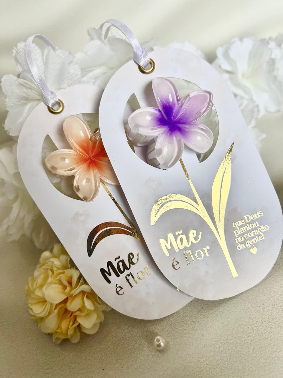 CARTÃO PRESENTE + PRESILHA FLOR CORES SORTIDAS | DIA DAS MÃES - Image 5